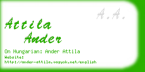 attila ander business card